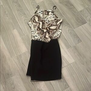 Pinc Premium Girls Black and Beige Dress Size: L